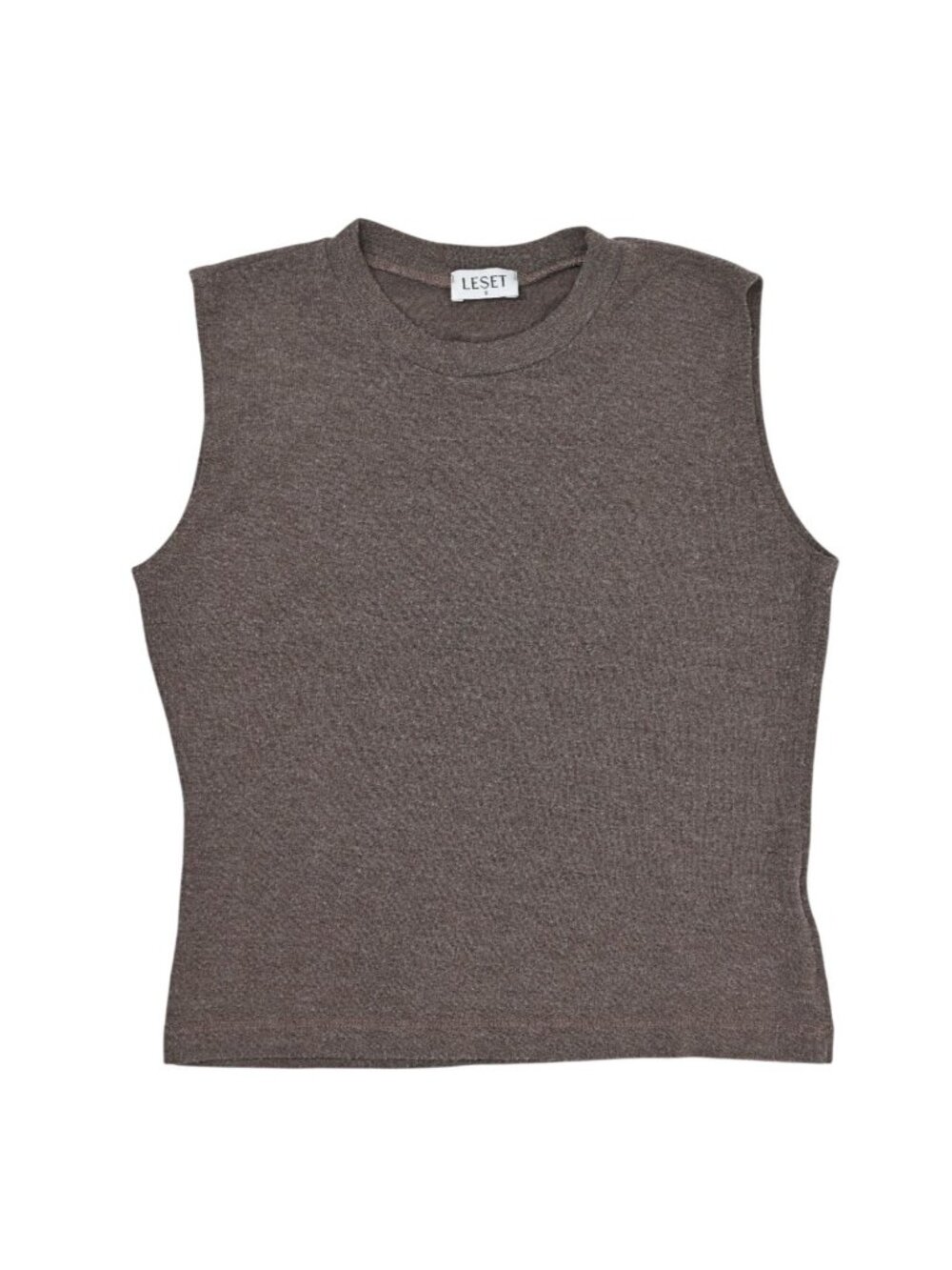 LESET Lounge Tank Top in Brown